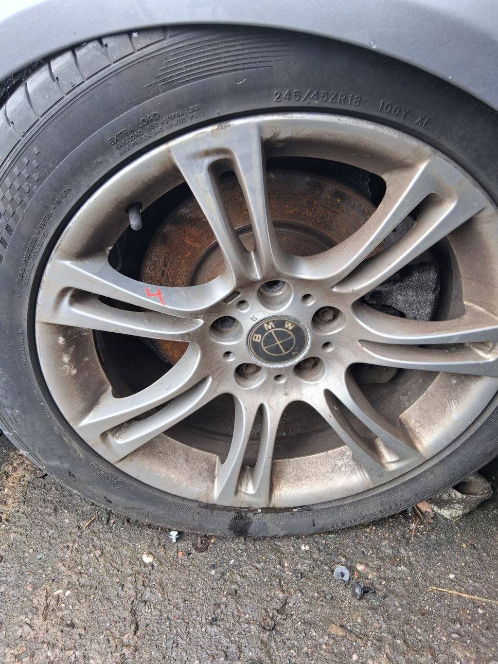 2010 BMW 5 SERIES F10 M SPORT 18 INCH ALLOY WHEEL WITH TYRE 245/45R18