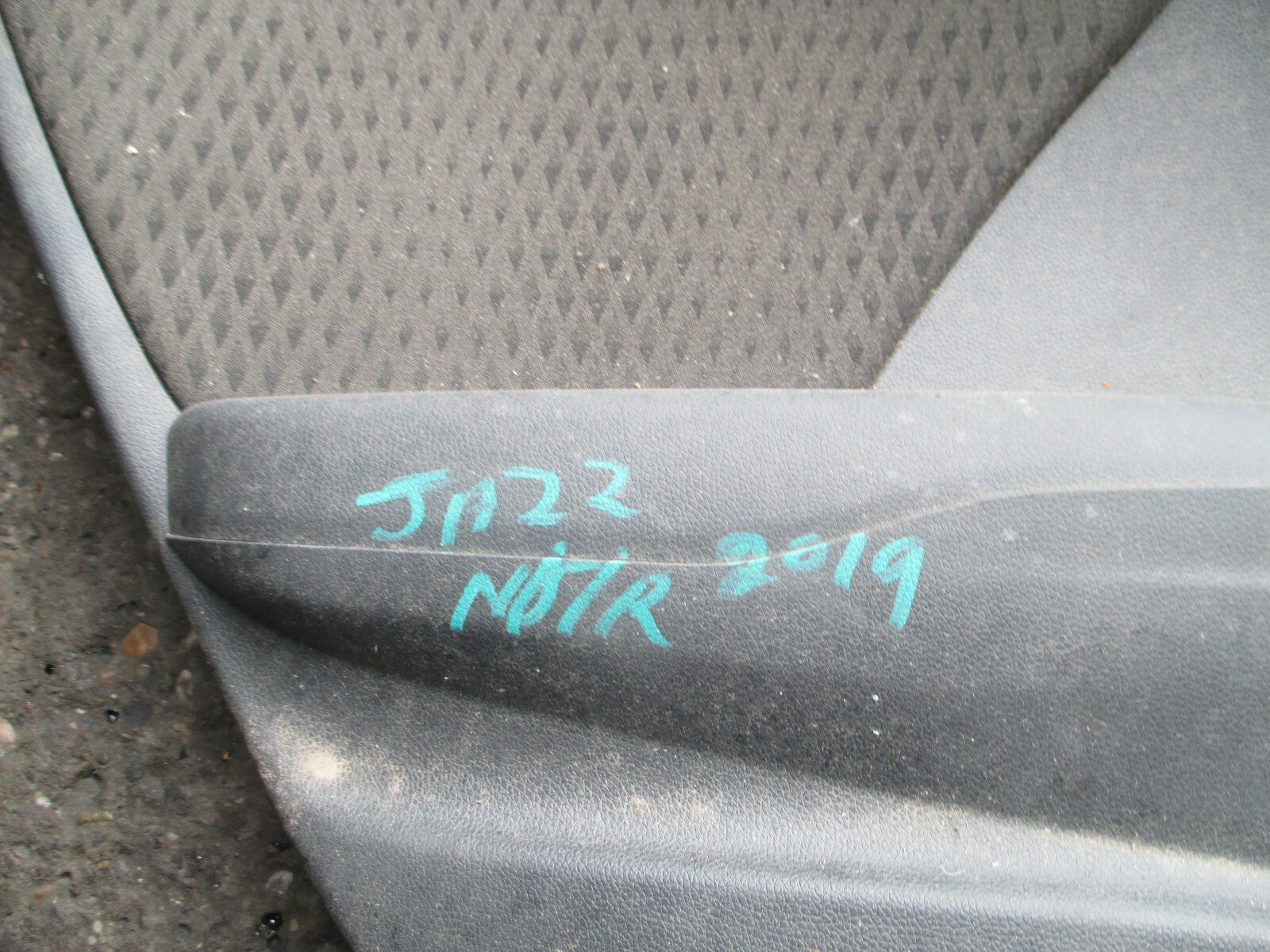 HONDA JAZZ MK4 2019 NSR PASSENGER SIDE REAR DOORCARD