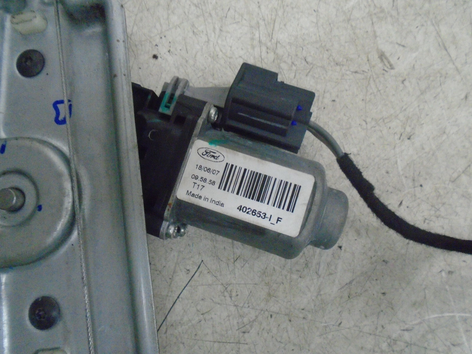 FORD KA PLUS + 2018 NSR PASSENGER  SIDE REAR DOOR WINDOW MOTOR REGULATOR