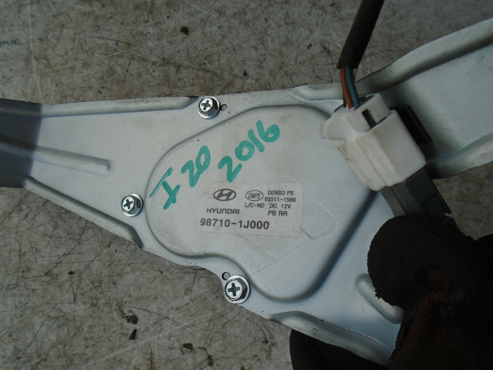 HYUNDAI I20 MK1 REAR WINDSCREEN WIPER MOTOR 987101J000