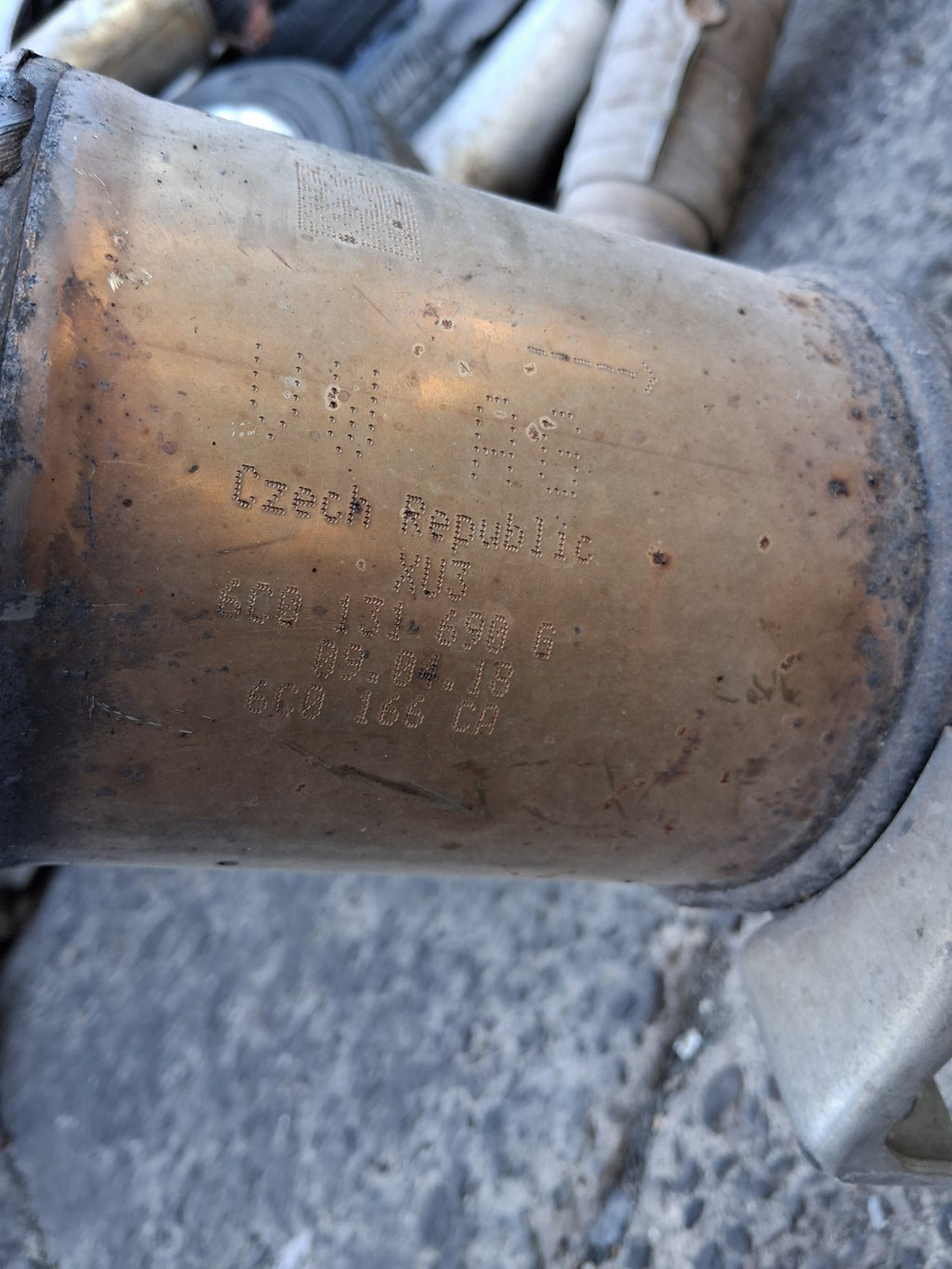2016 SKODA FABIA MK3 1.2 PETROL CATALYTIC CONVERTER 6C0131690G
