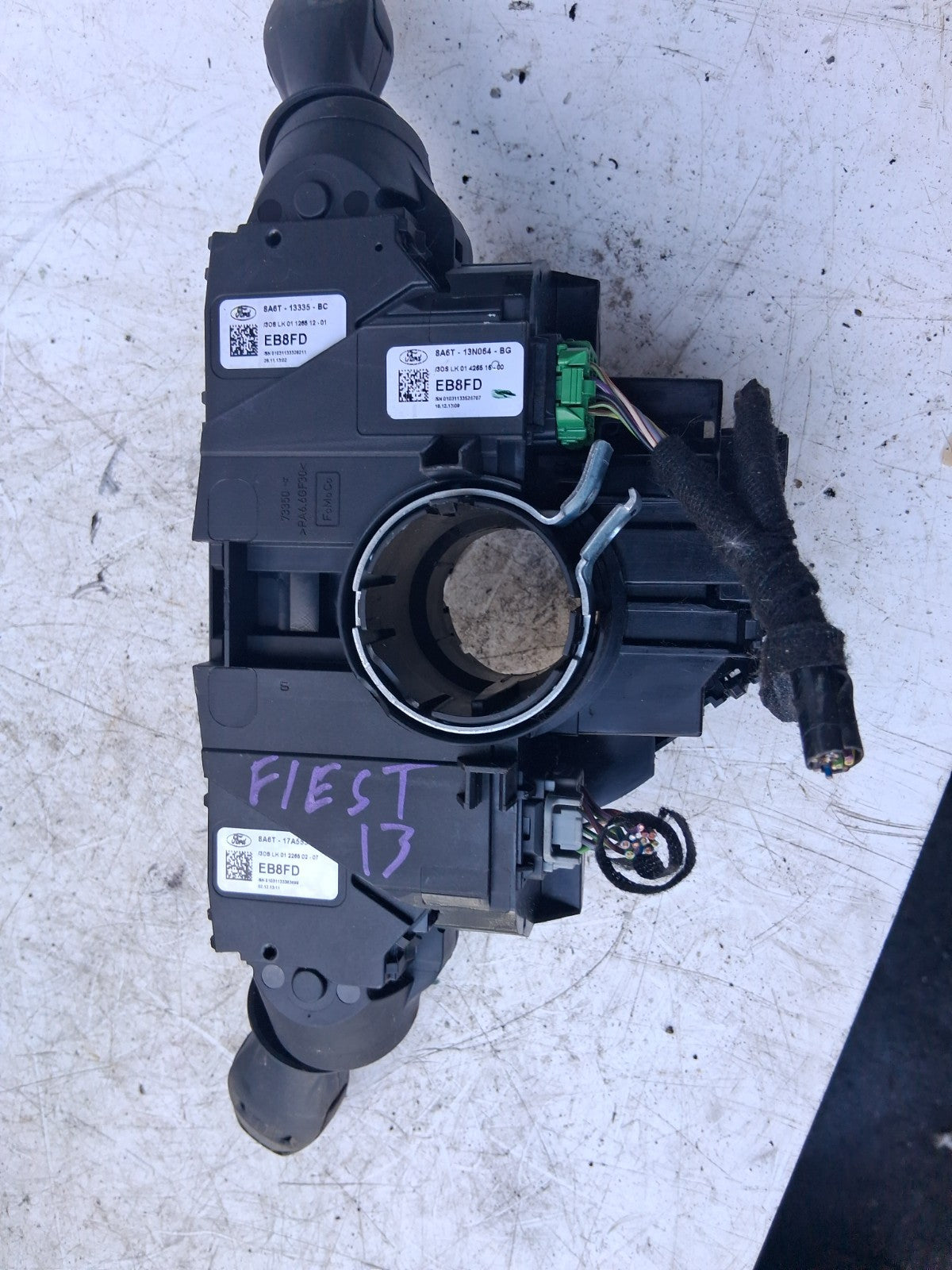2014 FORD FIESTA MK7 INDICATOR WIPER SWITCH STALK SQUIB RING 8A6T13N064BG