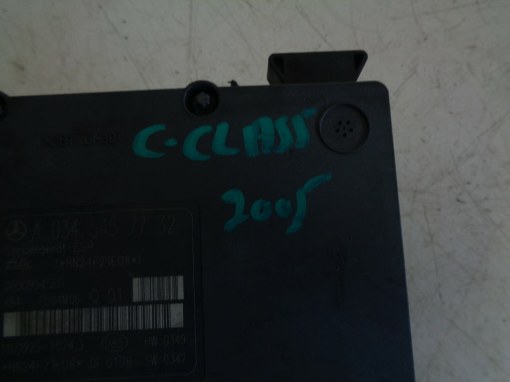 MERCEDES BENZ C CLASS 2005 W203 ESTATE ABS PUMP CONTROL MODULE A0345457732