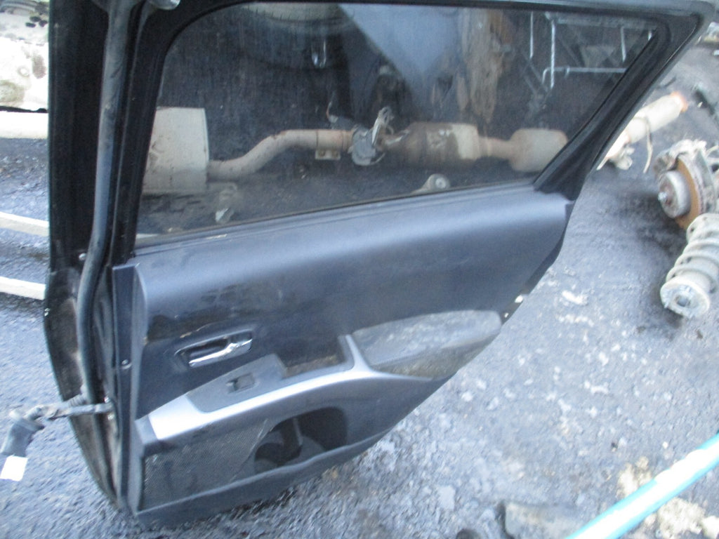 2008 MITSUBISHI OUTLANDER MK2 OSR DRIVER SIDE REAR DOOR COMPLETE BLACK X42A