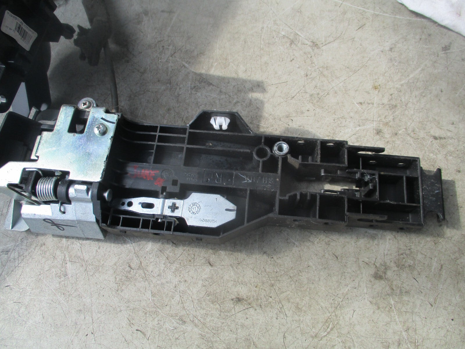 NISSAN JUKE F16 2016 OSR REAR DRIVING SIDE INTERIOR DOOR HANDLE WITH LOCK MECH
