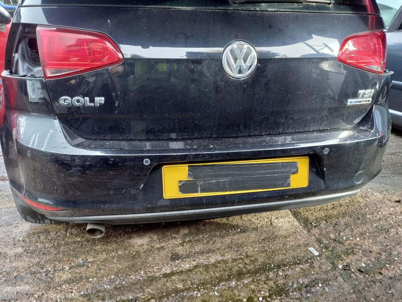 2017 VW VOLKSWAGEN GOLF MK7 OSR DRIVER SIDE REAR INNER TAIL LIGHT LAMP