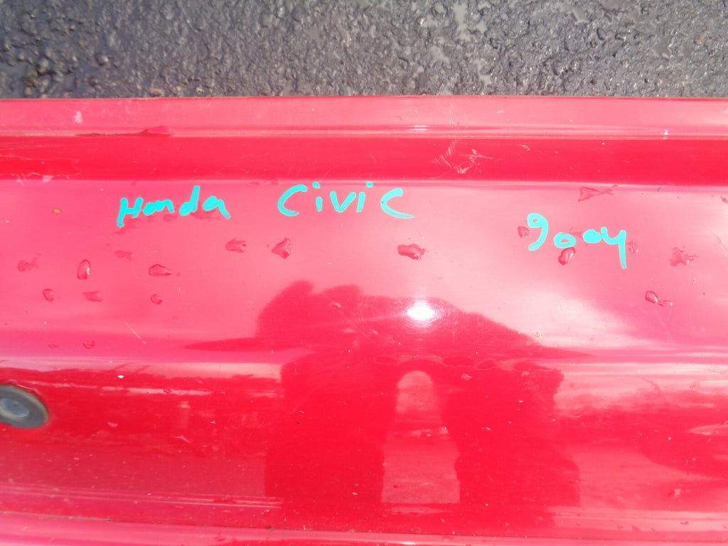 HONDA CIVIC R TYPE 2005 REAR COMPLETE BUMPER + PDC SENSOR RED