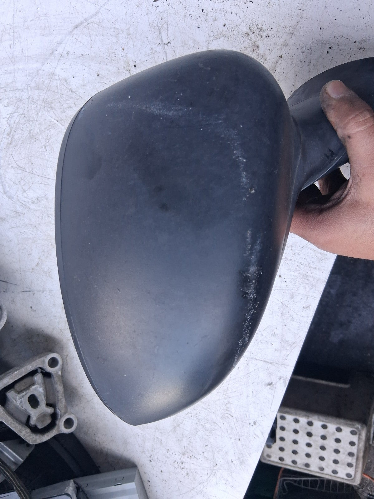 2010 FIAT 500 LOUNGE MK1 OSF DRIVER SIDE FRONT RIGHT WING MIRROR BLACK