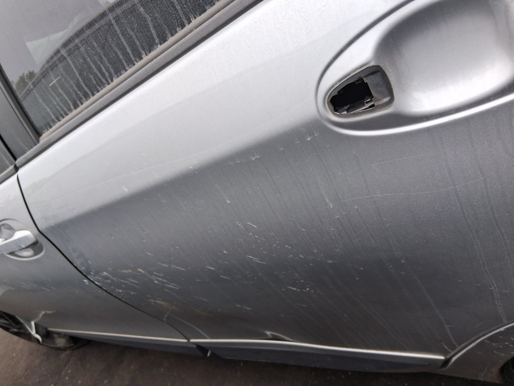 TOYOTA YARIS MK3 2019 NSR PASSENGER SIDE REAR BARE DOOR SILVER 2SN