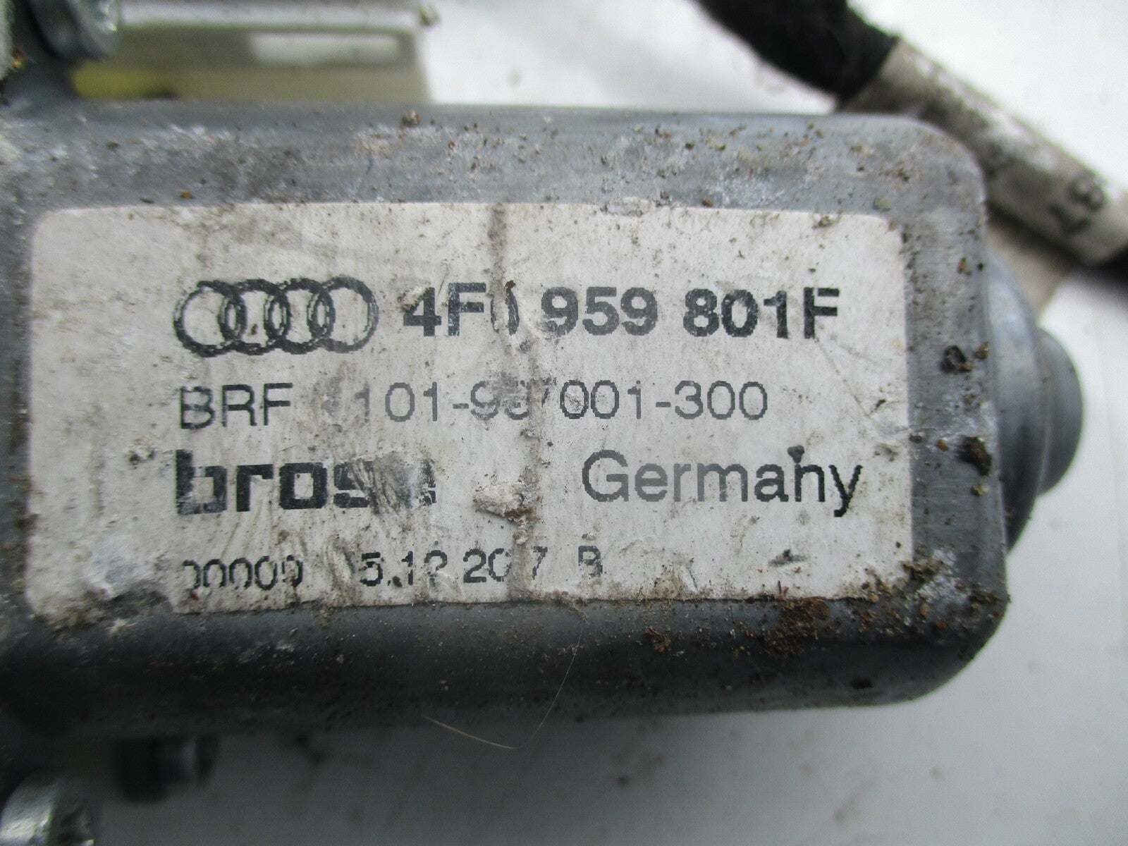 AUDI A6 4F C6 2008 NSR PASSENGER SIDE REAR ELECTRIC WINDOW MOTOR 4F0959801F