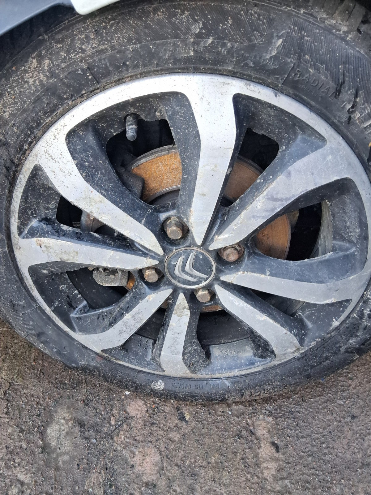 2018 CITROEN C1 FLAIR MK2 15 INCH ALLOY WHEEL WITH TYRE 165/60R15