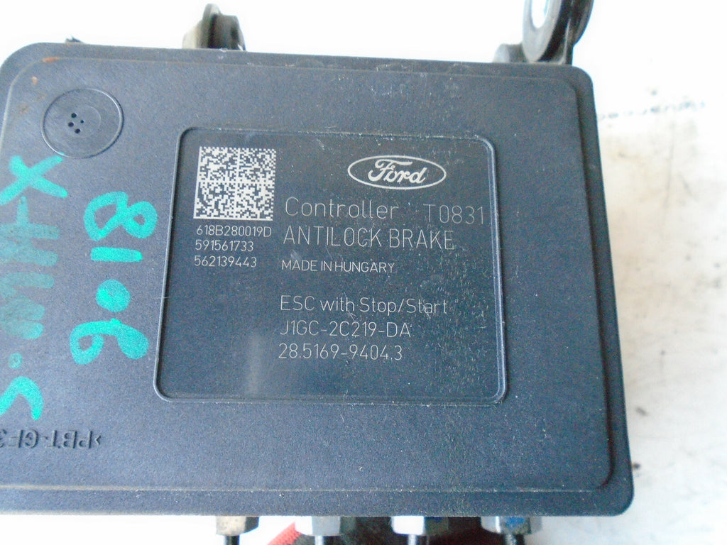 FORD S MAX MK2 2018 ABS PUMP & MODULATOR J1GC2C219DA