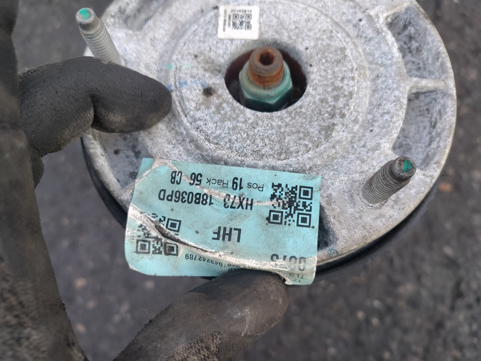 2017 JAGUAR XE X760 2.0 DIESEL NSF PASSENGER SIDE SHOCK ABSORBER HX7318B036PD