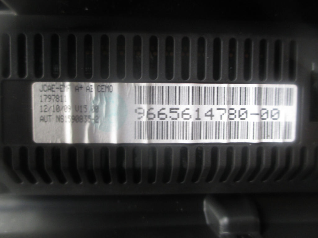 2009 CITROEN C4 MIDDLE DASH CLOCK DISPLAY 9665614780