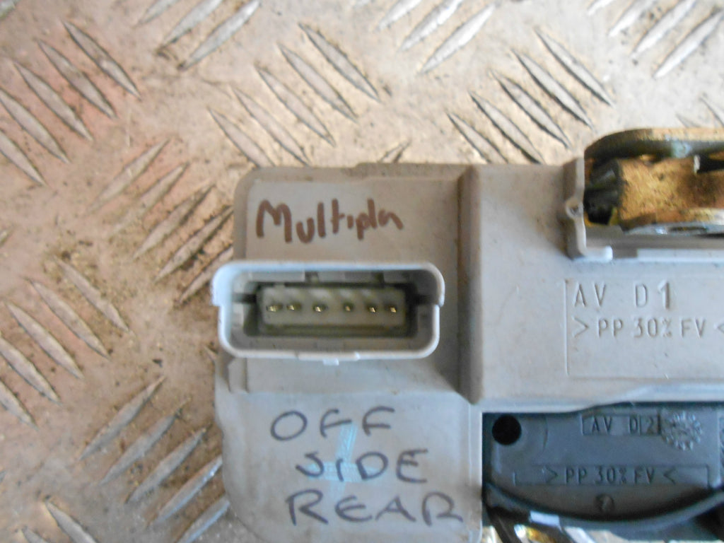 FIAT MULTIPLA 186 2002 OSR DRIVER SIDE REAR DOOR LOCK MECH MECHANISM