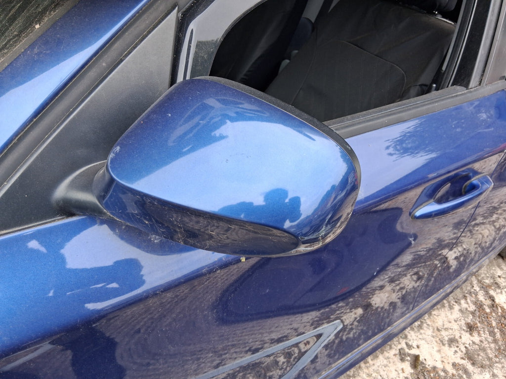 2011 BMW 1 SERIES NSF PASSENGER SIDE LEFT WING MIRROR BLUE