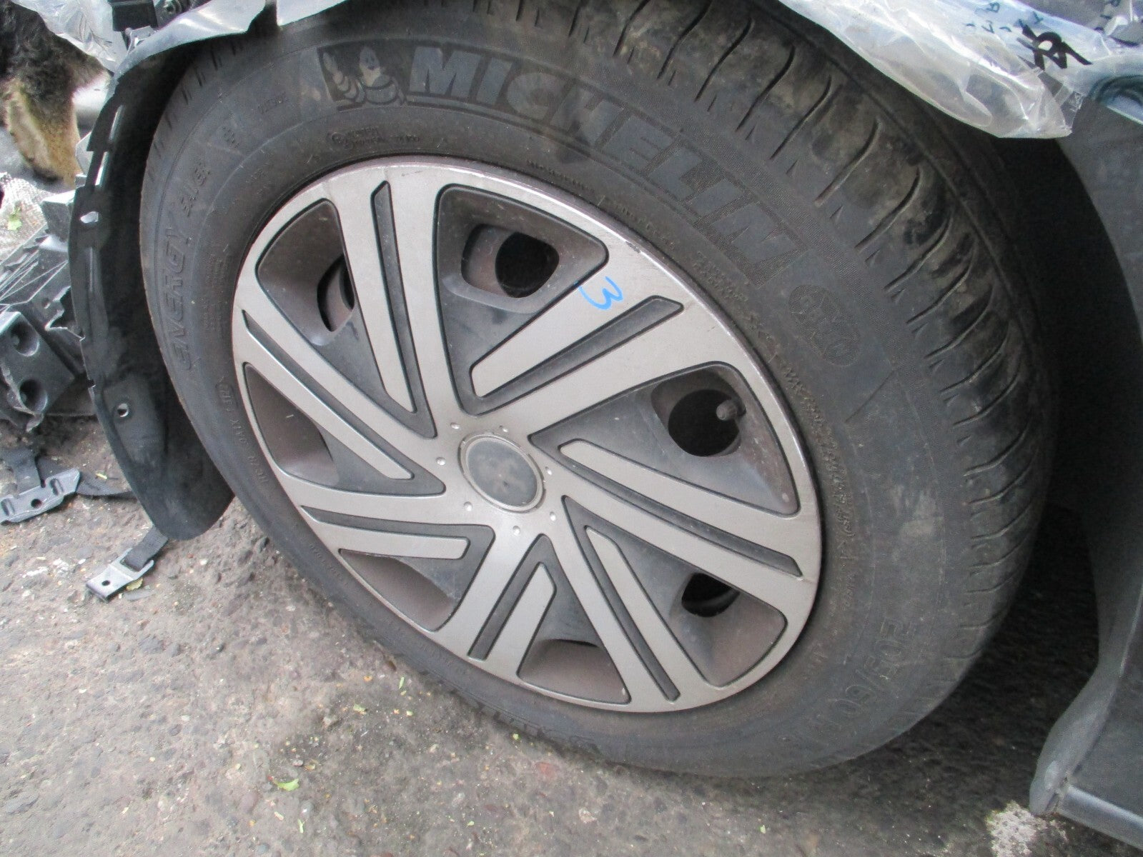 PEUGEOT PARTNER MK3 K9 2022 16 INCH STEEL WHEEL WITH TYRE 205/60R16 REF 3