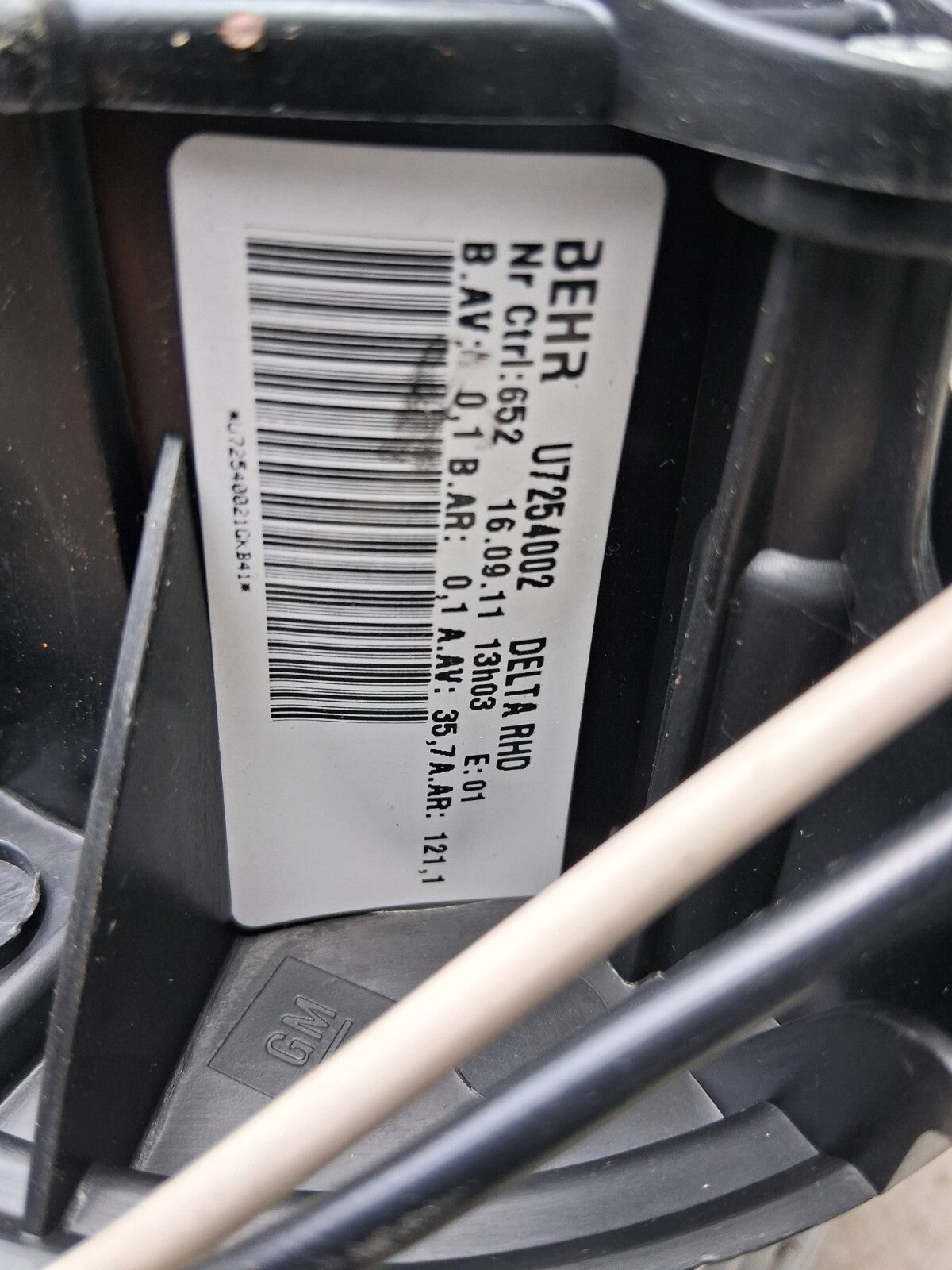 2012 VAUXHALL ASTRA J HEATER HEATING BLOWER FAN MOTOR ASSEMBLY 25020140