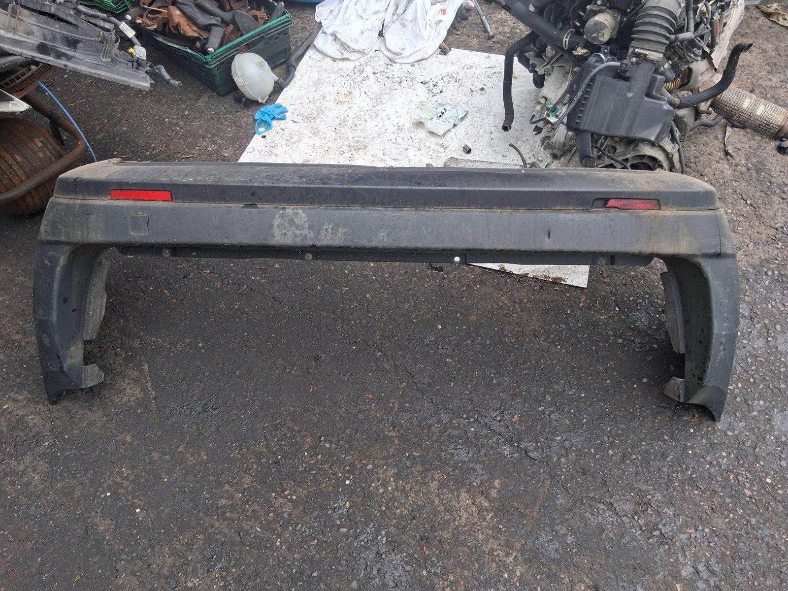 2013 FIAT DOBLO MK2 COMPLETE REAR BUMPER BLACK