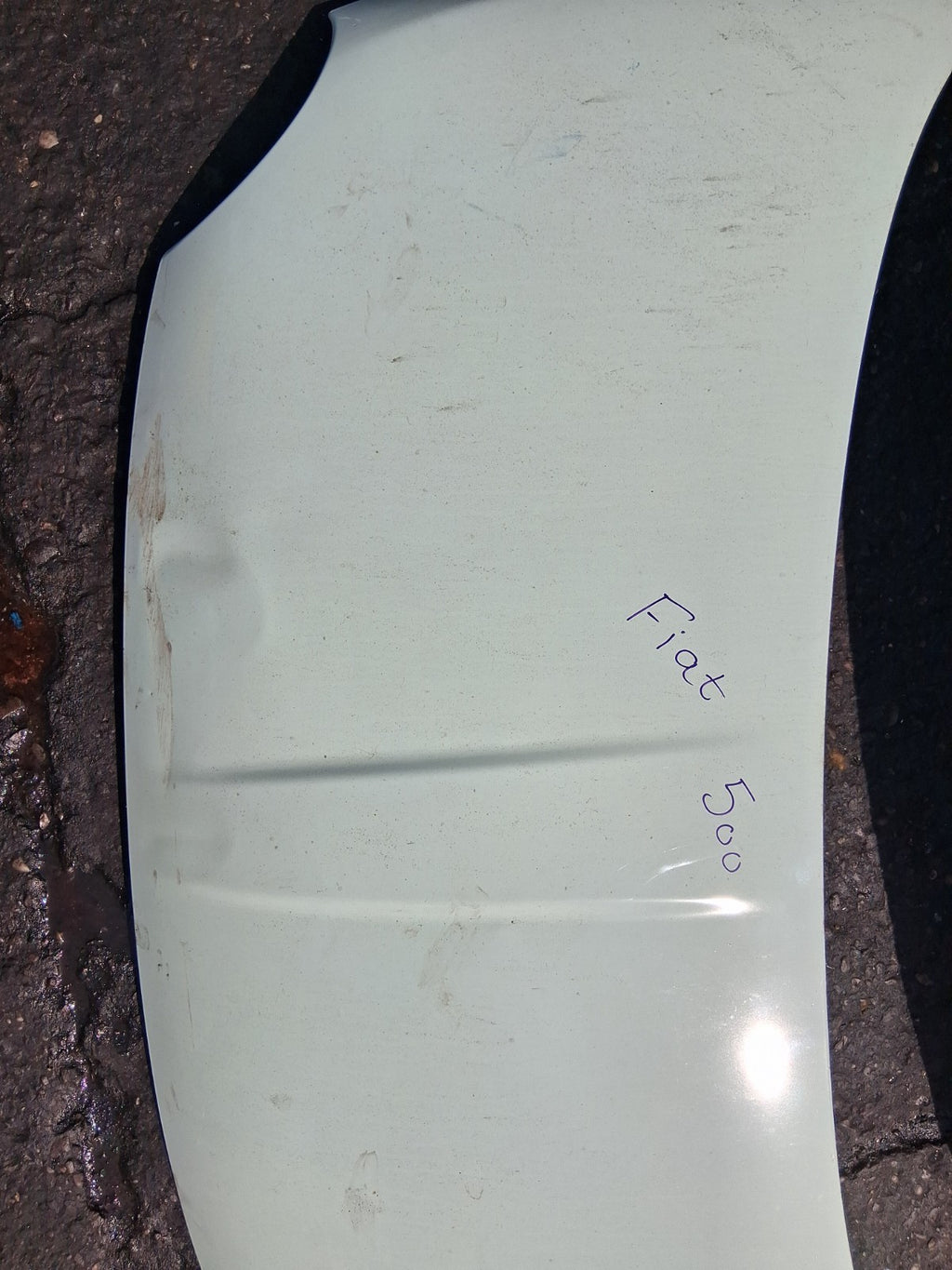 2015 FIAT 500 LOUNGE MK1 FRONT BONNET HOOD PANEL OCEAN GREEN C175