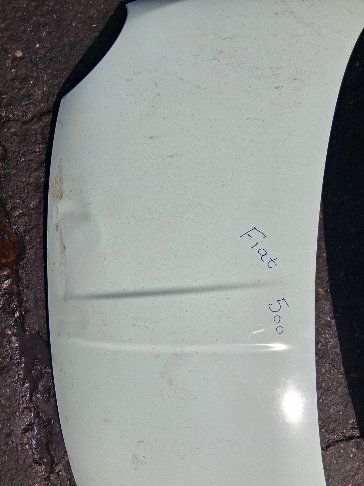 2015 FIAT 500 LOUNGE MK1 FRONT BONNET HOOD PANEL OCEAN GREEN C175