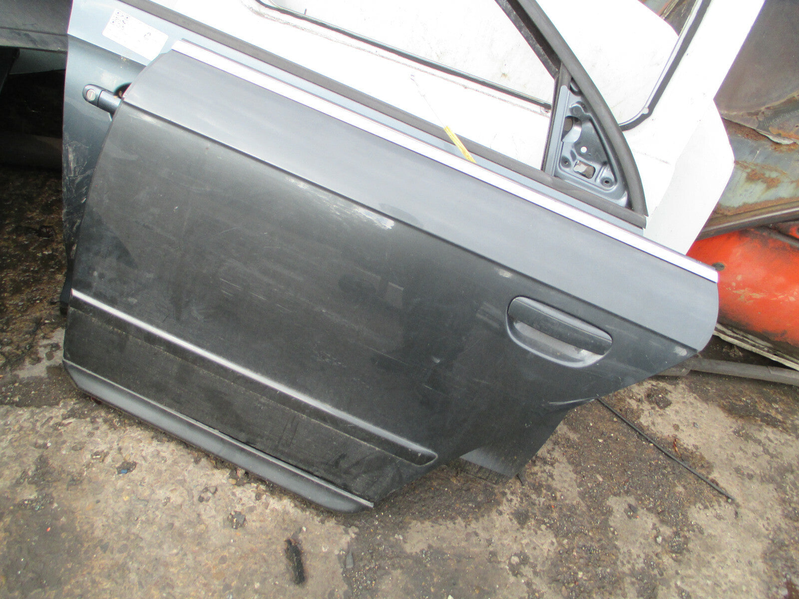 AUDI A4 B7 SALOON 2005-08 NSR PASSENGER SIDE REAR DOOR GREY