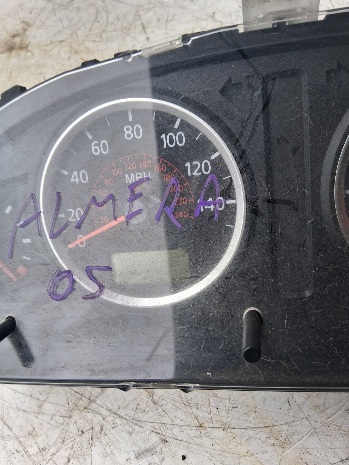 2005 NISSAN ALMERA INSTRUMENT CLUSTER SPEEDO CLOCK