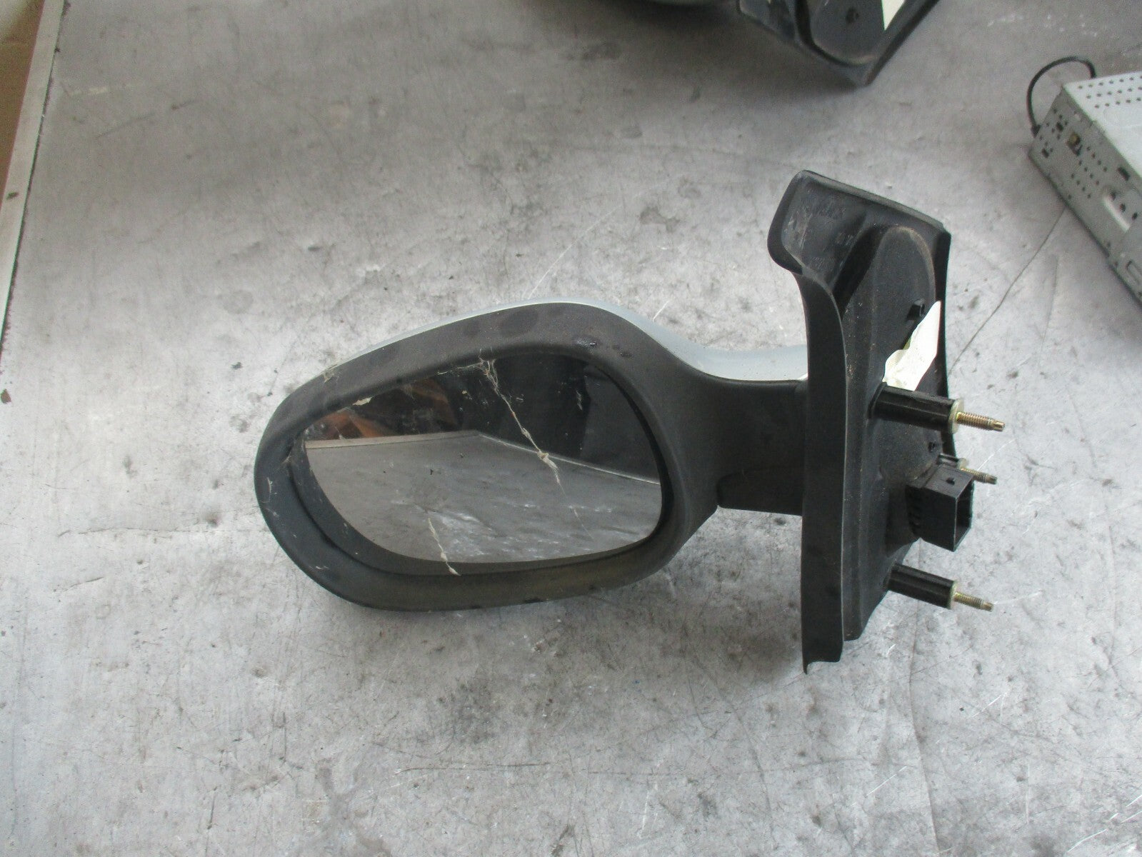 RENAULT MEGANE SCENIC MK1 NS PASSENGER SIDE DOOR WING MIRROR ELECTRIC SILVER