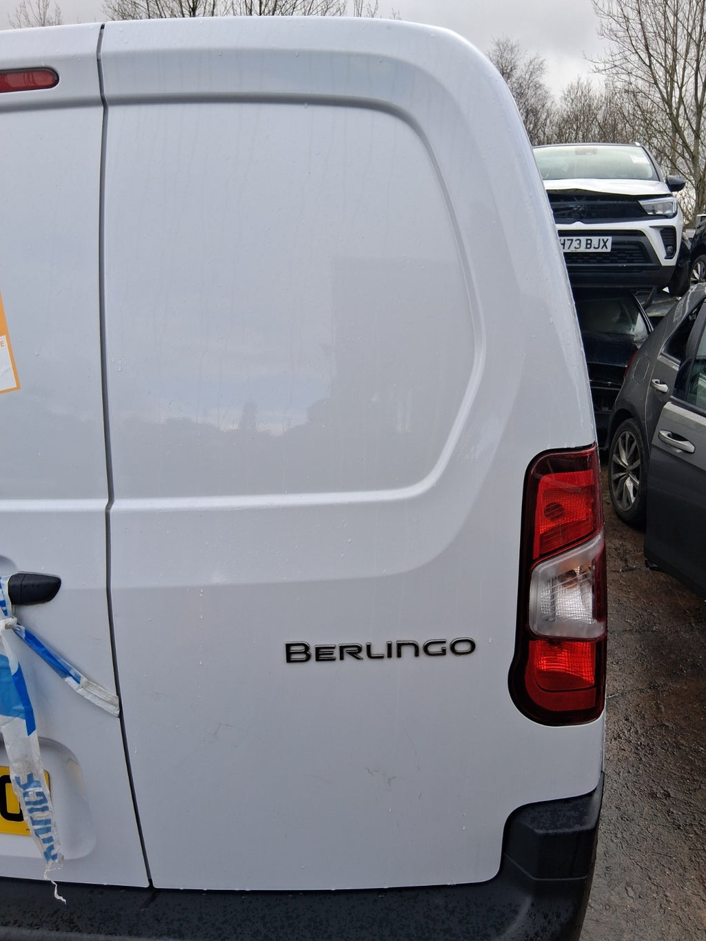 2024 CITROEN BERLINGO MK3 K9 OSR DRIVER SIDE REAR RIGHT COMPLETE DOOR WHITE