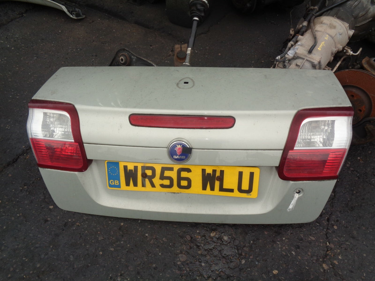 SAAB 93 9-3 CONVERTIBLE 2006 REAR BOOTLID HATCHBACK COMPLETE SILVER 293