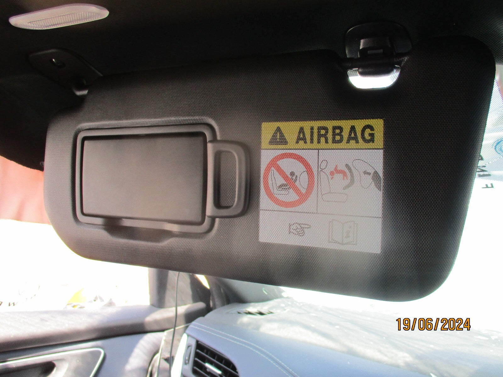 NISSAN QASHQAI J12 MK3 2023 NSF PASSENGER SIDE FRONT INTERIOR SUN VISOR