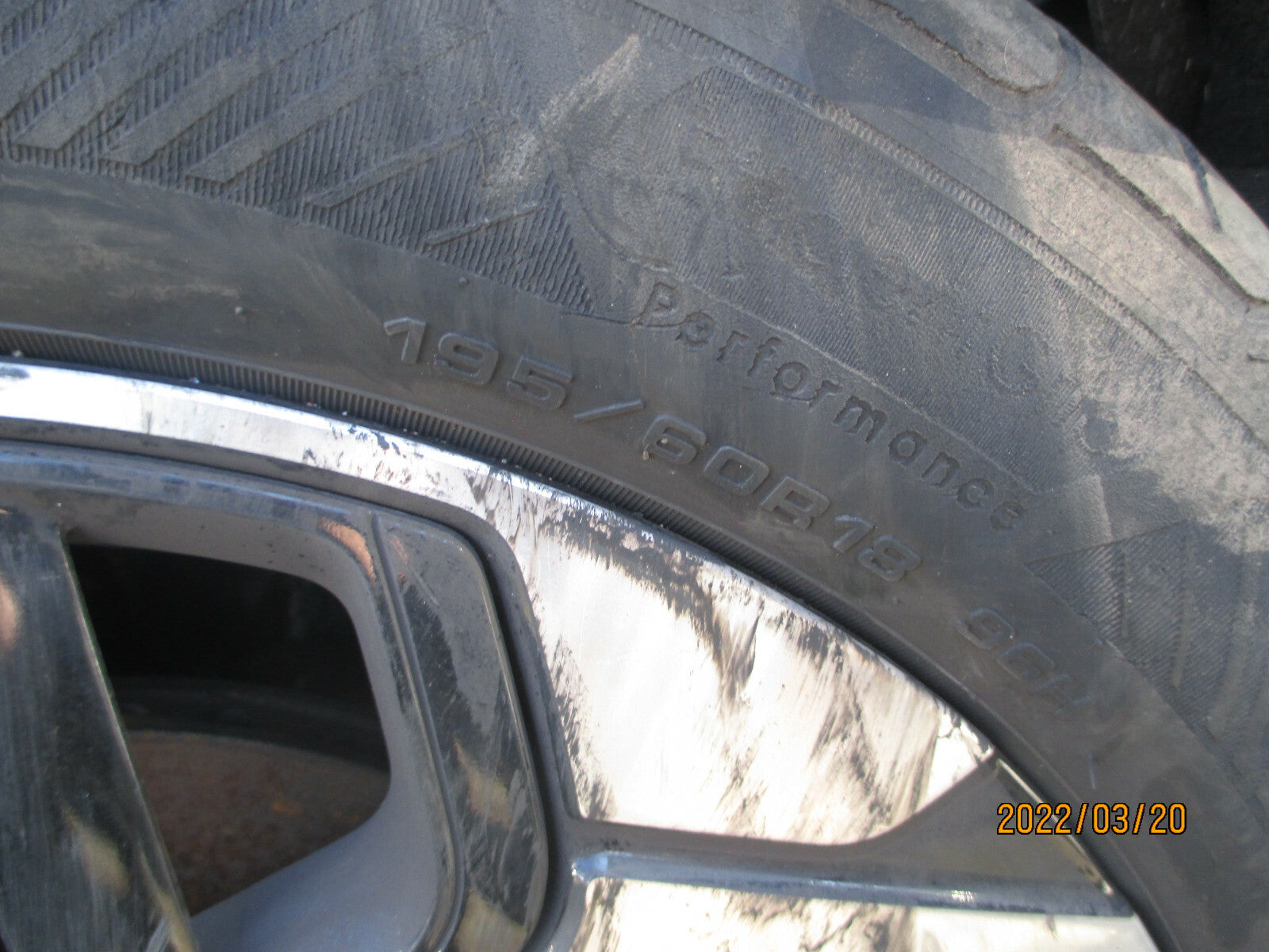 CITROEN C4 MK3 2021 18 INCH DIAMOND CUT ALLOY WHEEL WITH TYRE 195/60R18 REF 1