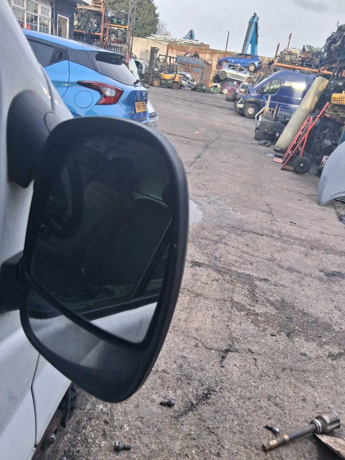 2014 VAUXHALL VIVARO MK1 OSF DRIVER SIDE FRONT RIGHT WING MIRROR BLACK