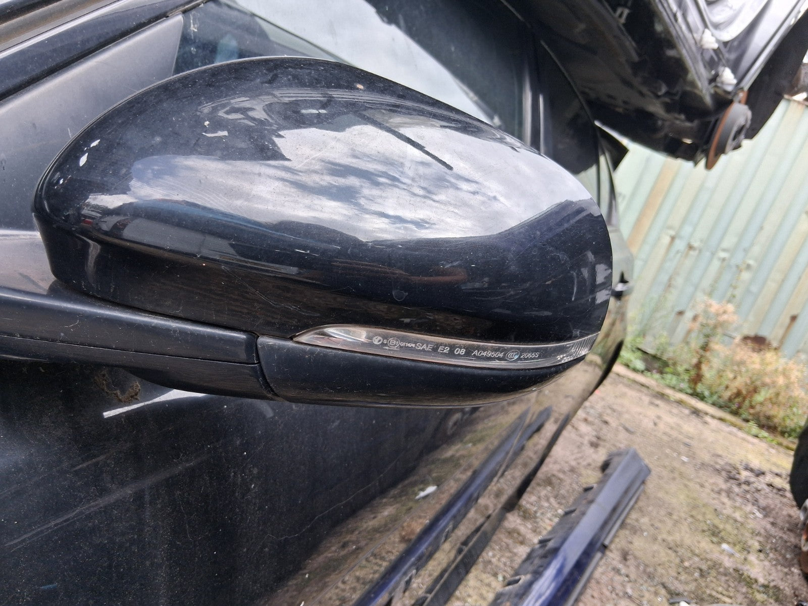 2017 JAGUAR XE NSF PASSENGER SIDE FRONT LEFT ELECTRIC WING MIRROR BLACK
