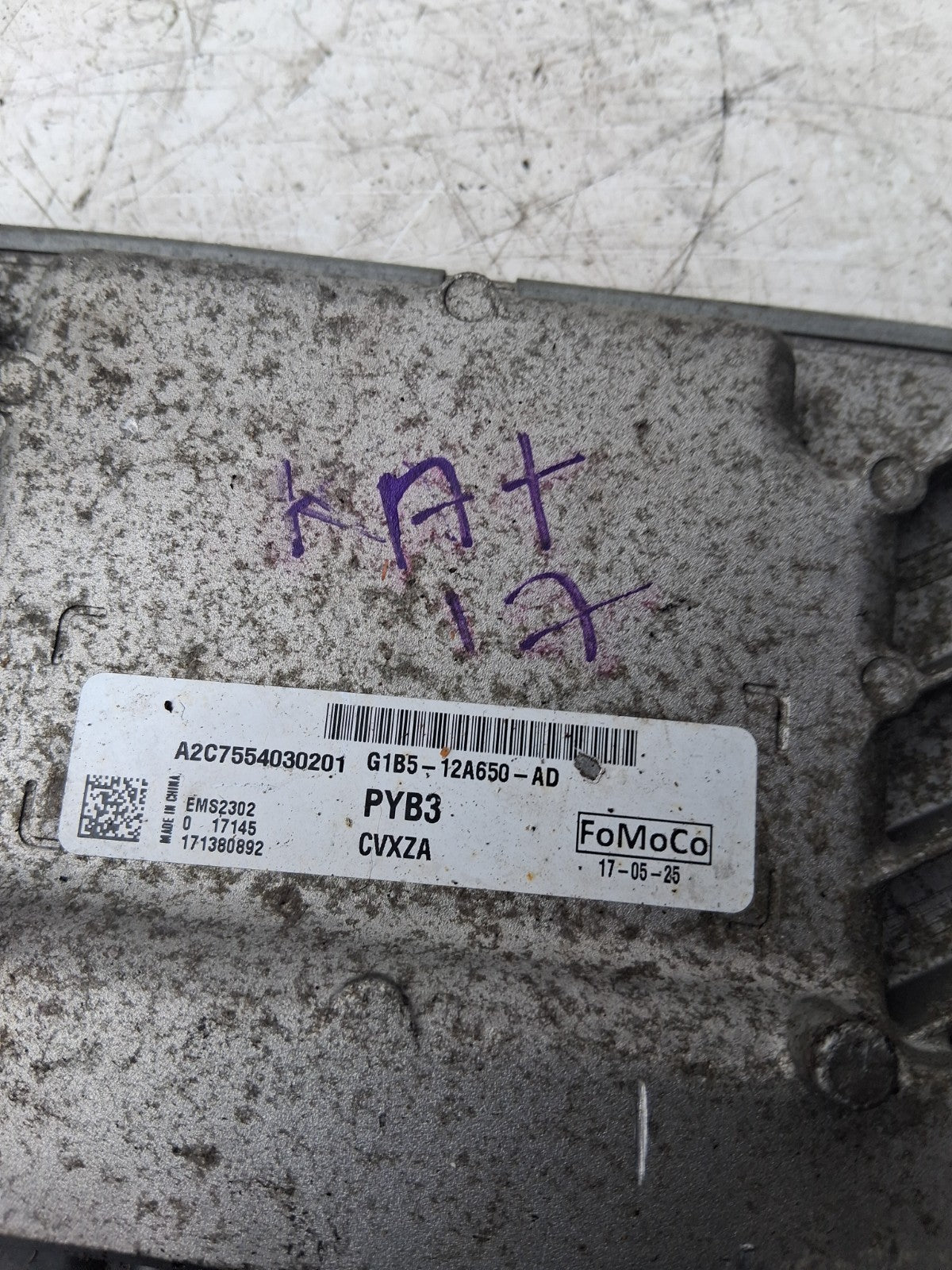 2017 FORD KA + ENGINE ECU CONTROL MODULE A2C7554030201