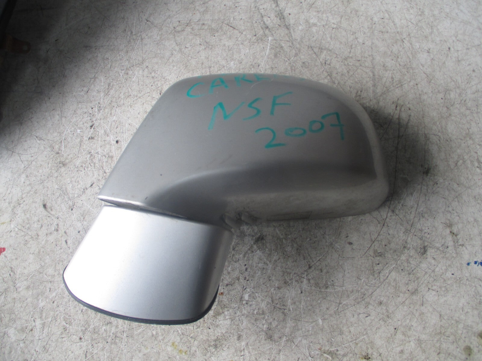 KIA CARENS 2007 NSF PASSENGER SIDE FRONT WING MIRROR  SILVER