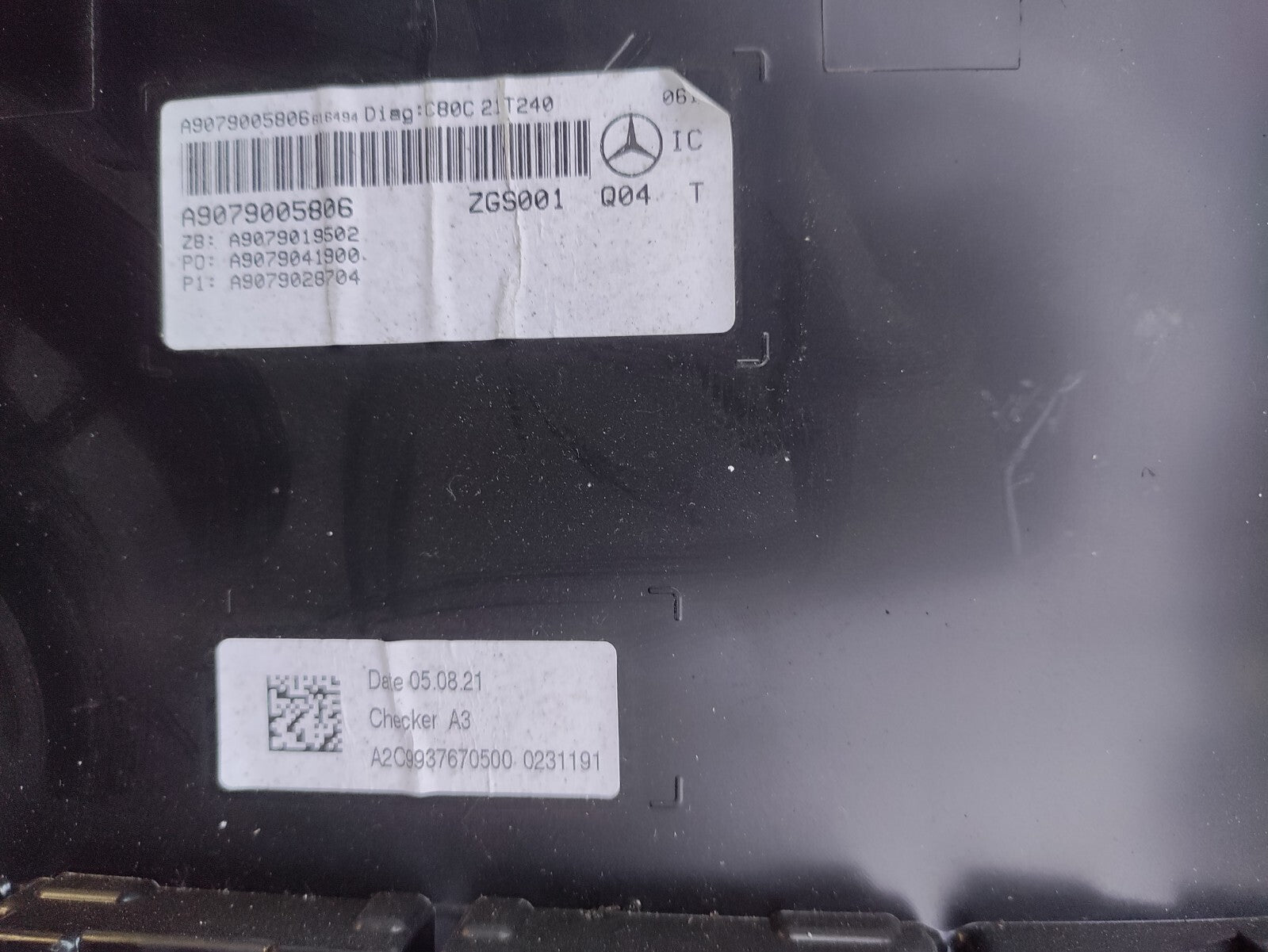 2021 MERCEDES BENZ SPRINTER W907 SPEEDOMETER DAMAGED A9079005806