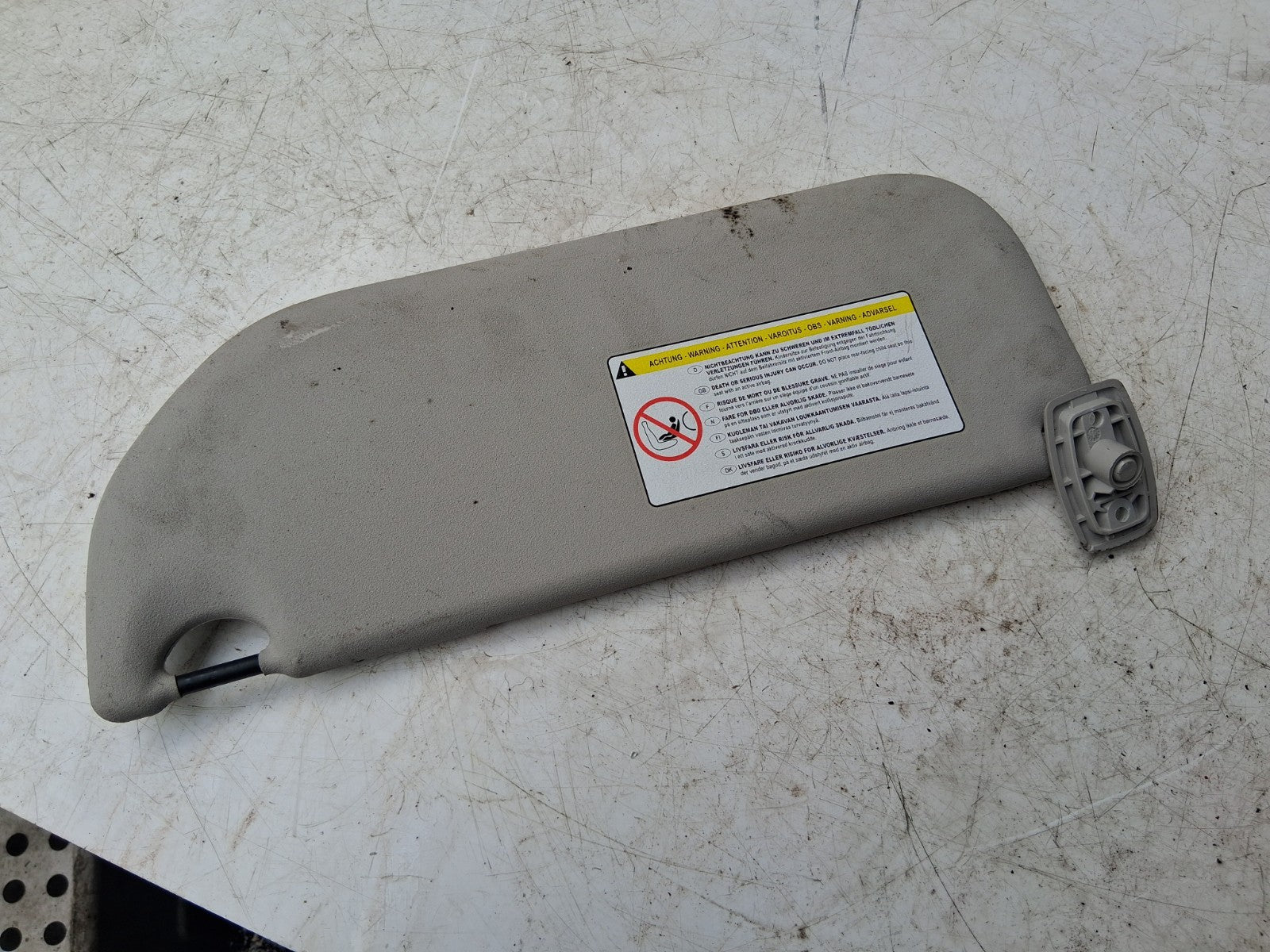 2008 CITROEN C1 MK1 OSF DRIVER SIDE FRONT INTERIOR SUN VISOR SHADE