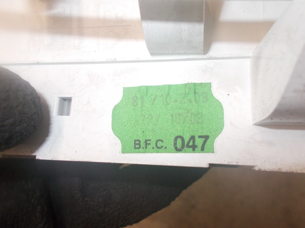 PEUGEOT 206 2003 CLIMATE CONTROL SWITCHES