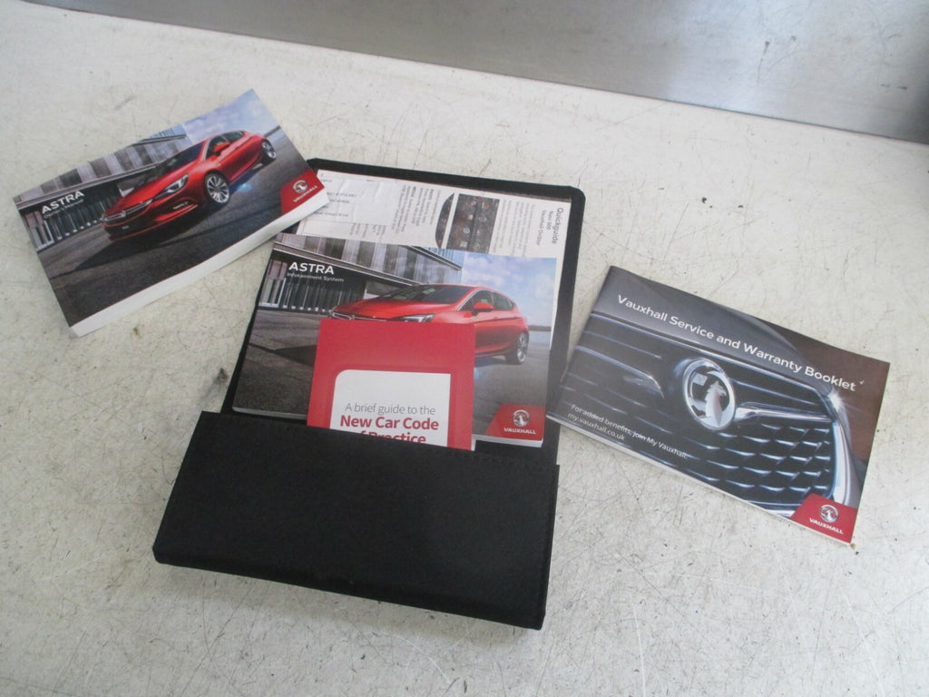 VAUXHALL ASTRA K MK7 2018 OWNER MANUAL WALLET BOOKS