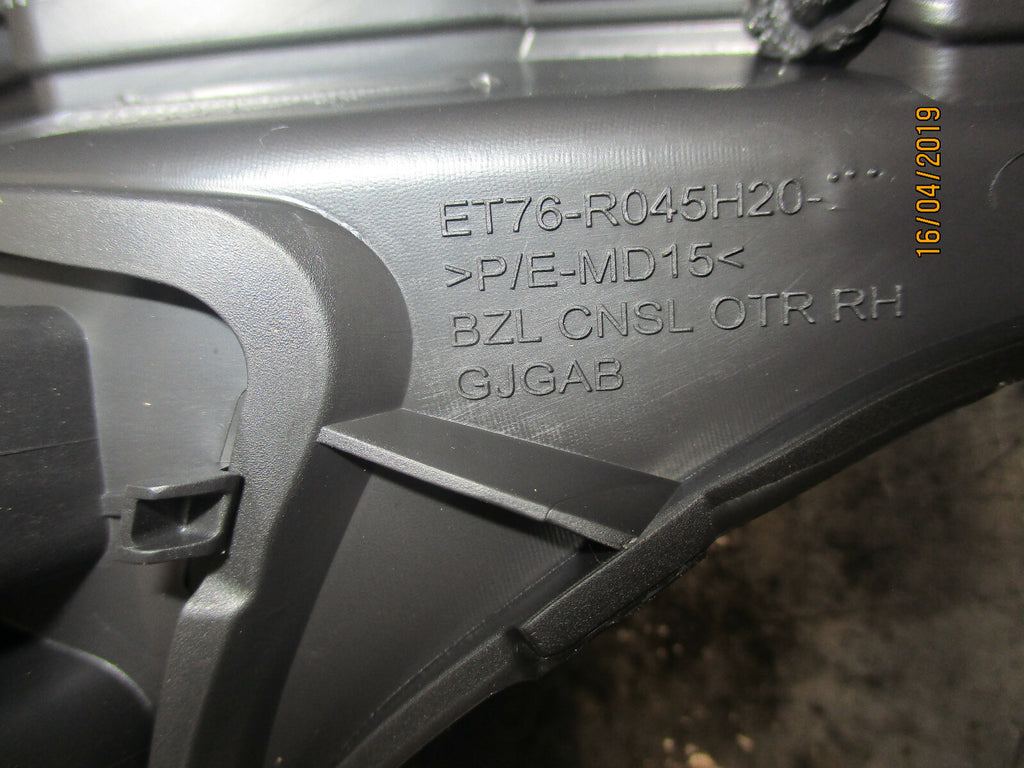 FORD TRANSIT COURIER 2017 GEARSTICK SURROUND TRIM ET76R045H20