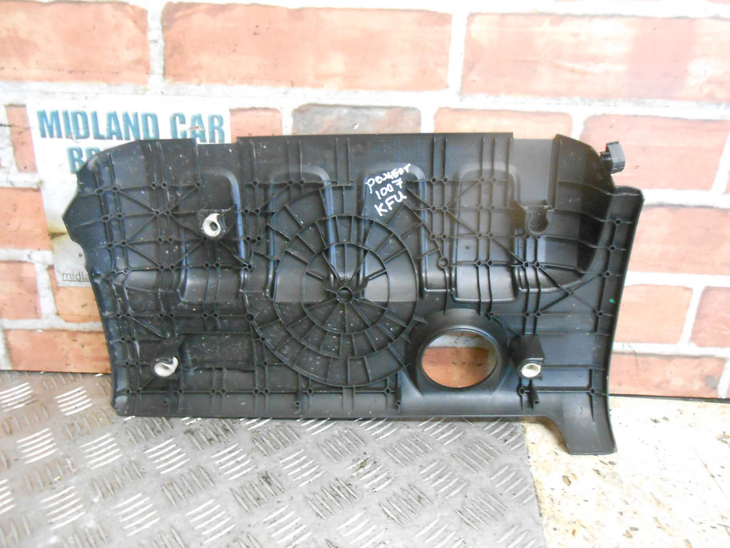 PEUGEOT 1007 2005 1.4 8V KFU TOP PLASTIC ENGINE COVER PANEL BLACK 9648443480