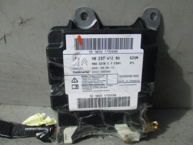 2020 CITROEN BERLINGO MK3 AIRBAG ECU MODULE 9823741280