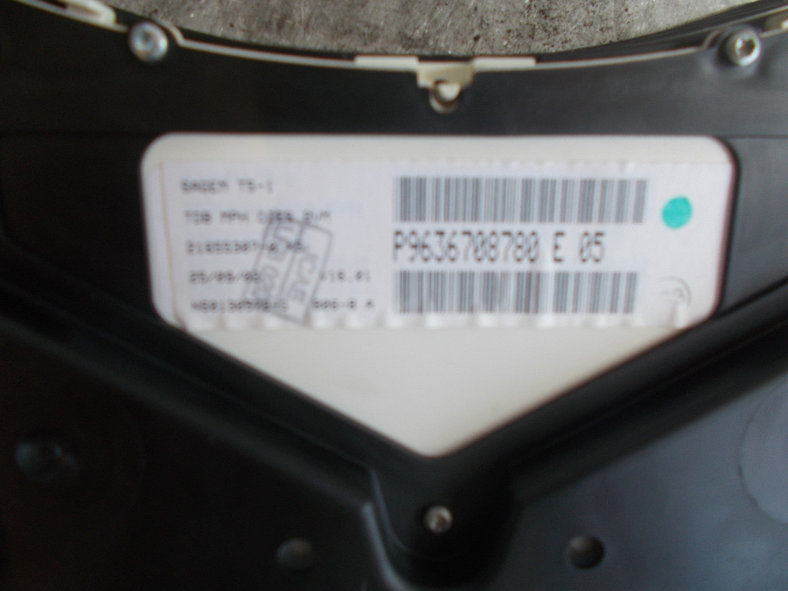 PEUGEOT 307 2.0 DIESEL CLUSTER GAUGES  SPEEDO 21 651 862-5