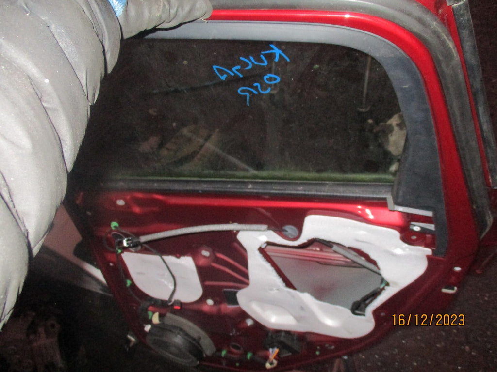 FORD KUGA 2017 MK2 OSR DRIVER SIDE REAR COMPLETE DOOR RUBY RED KD