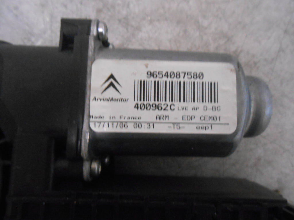 CITROEN C4 PICASSO MK1 2007 OSF DRIVER SIDE FRONT WINDOW MOTOR 9654087580