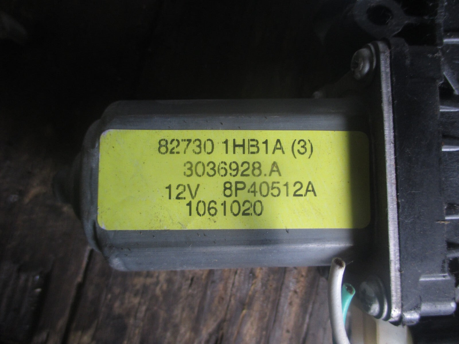 NISSAN MICRA 2014 MK4 OSF DRIVER SIDE FRONT WINDOW REGULATOR & MOTOR 827301HB1A