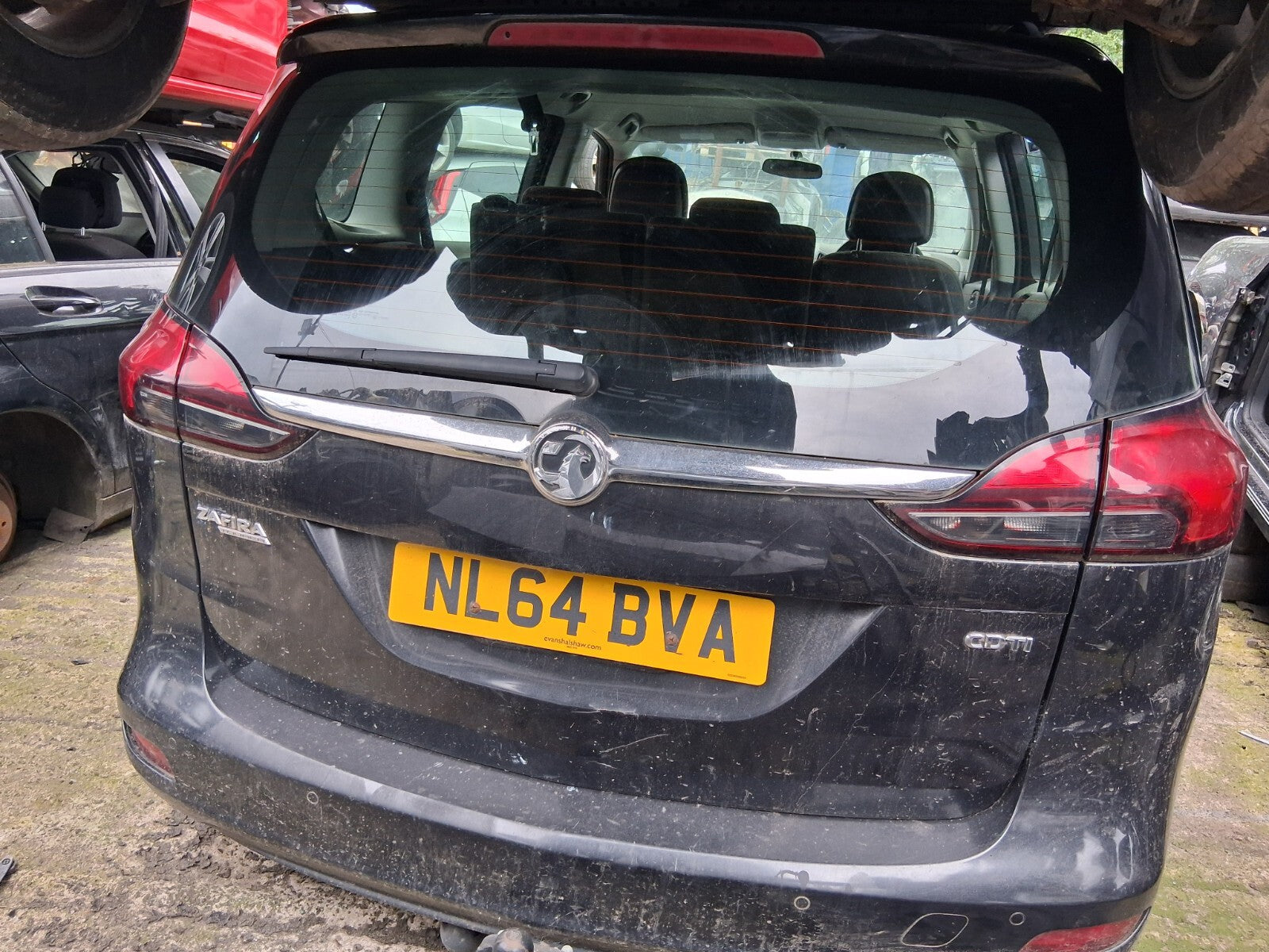 VAUXHALL ZAFIRA TOURER C MK3 BARE TAILGATE BOOTLID CARBON FLASH METALLIC 22C