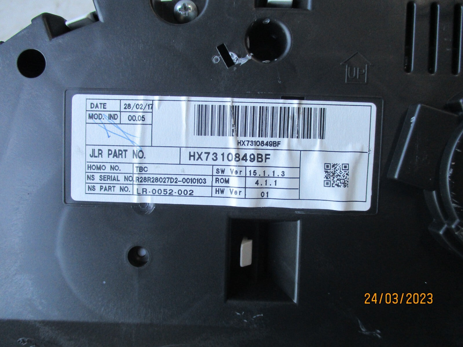JAGUAR XE 2017 2.0 DIESEL SPEEDO SPEEDOMETER INSTRUMENT CLUSTER HX7310849BF