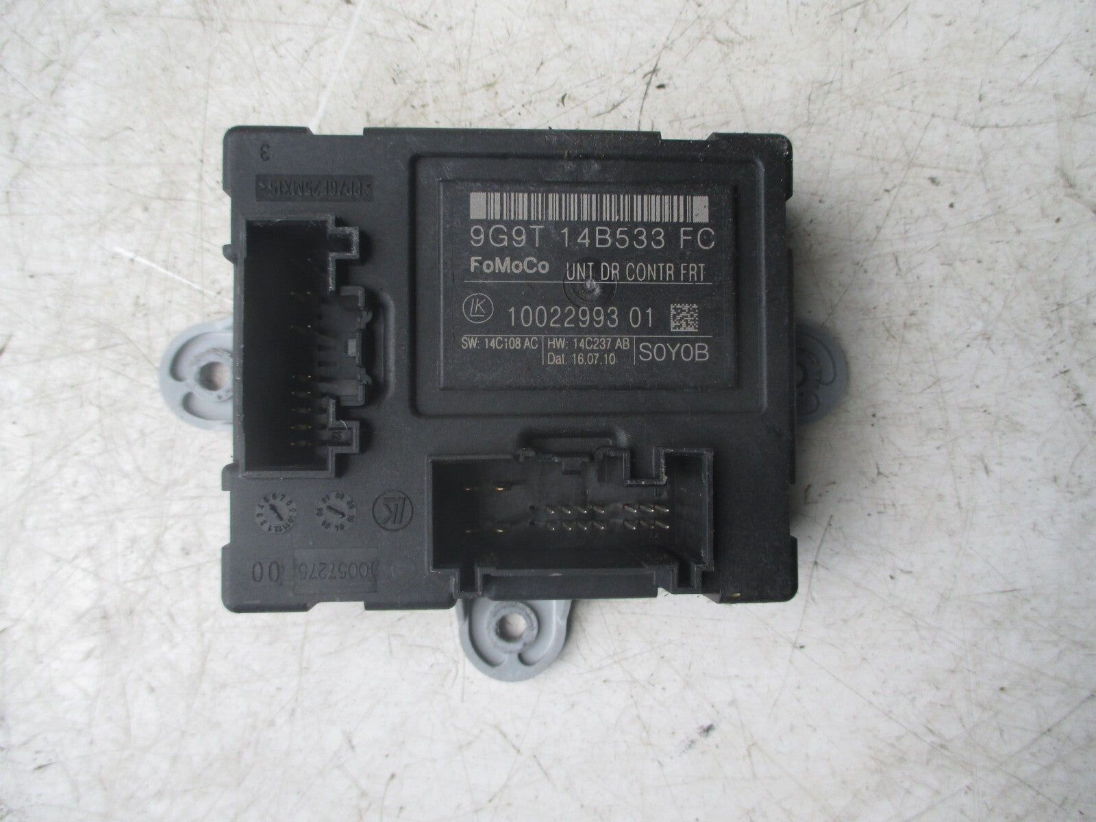 FORD MONDEO MK4 2010 NSF PASSENGER FRONT DOOR CONTROL MODULE 9G9T-14B533-FC